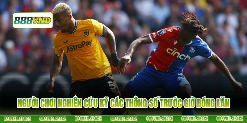 Người chơi nghiên cứu kỹ các thông số trước giờ bóng lăn